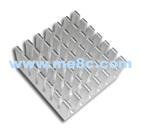 Silver high-quality heat sink 28 * 28 * 11mm trough