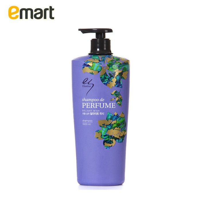 EMART ElastineE 柔顺lovely香水洗发水无硅油1000g 持香久