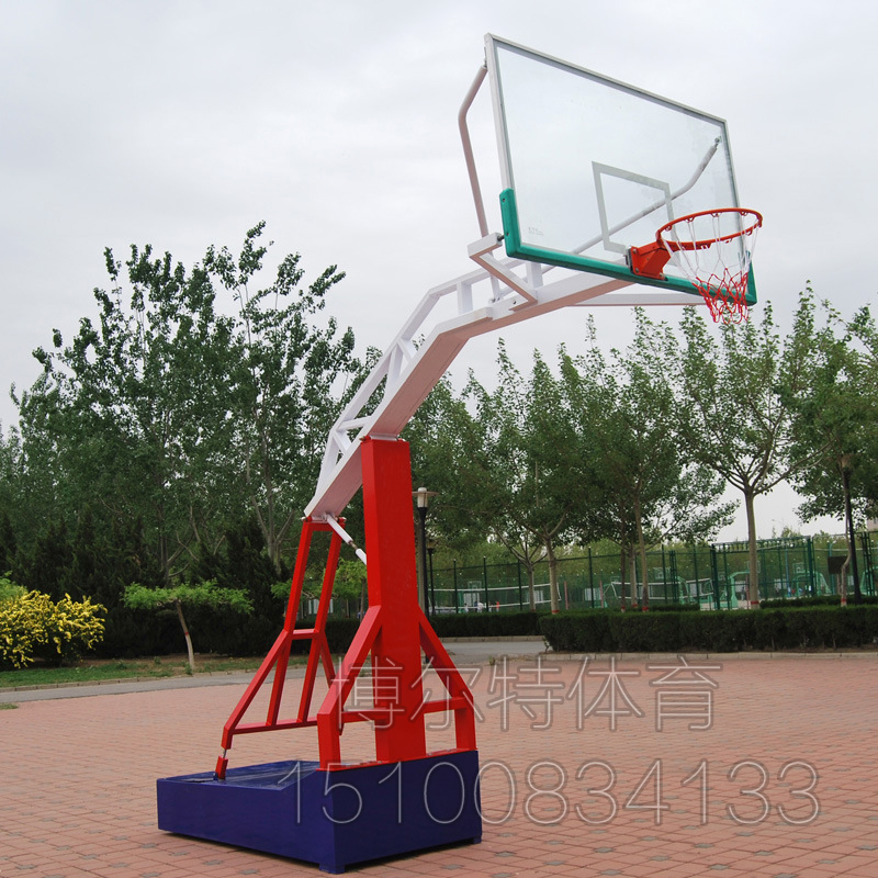 Basket Ball Rack Outdoor School Adults Standard Outdoor Imitation Hydraulic Three Color Plus Jacket Basketball Holder Direct Sales
