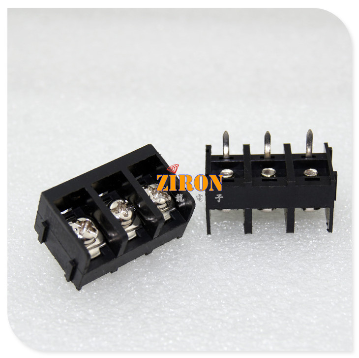 New material nylon high temperature resistant HB9500 3P wiring terminals 9 points 5mm pitch plug-in 30A wiring seats