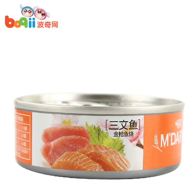 宠物猫零食 麦德琳喵乐 三文鱼猫罐头80g猫罐头湿粮 猫湿粮鲜封包