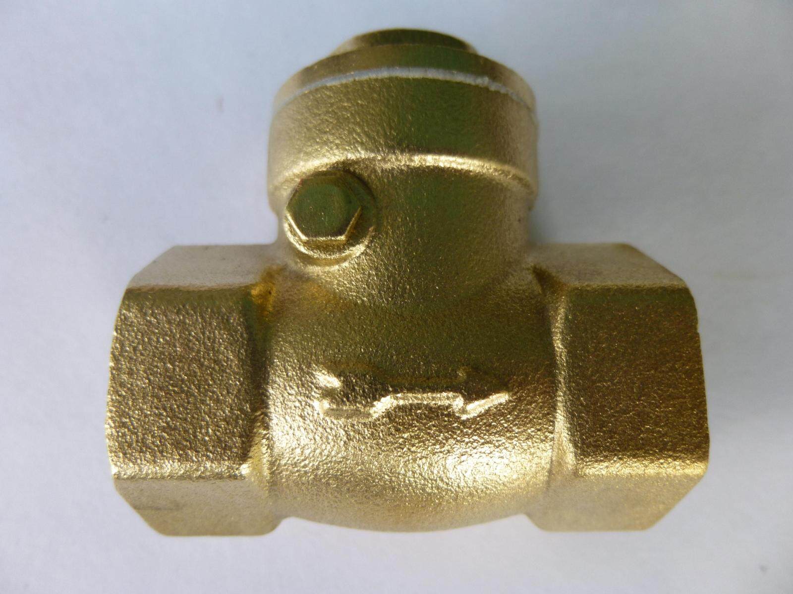 Auhua Brass Pure Copper High Quality Horizontal Check Valve 15 20 25 32 40 50 Large Diameter 1 inch 2 inch 6 minutes