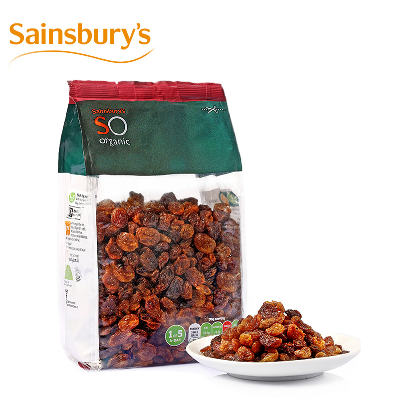 【2016/6/1到期】Sainsbury's优质无籽葡萄干提子干500g  进口06a