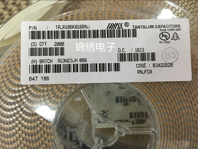 AVX TAJR476K010RNJ 0805 10V 47UF 10% 476A P R type k file