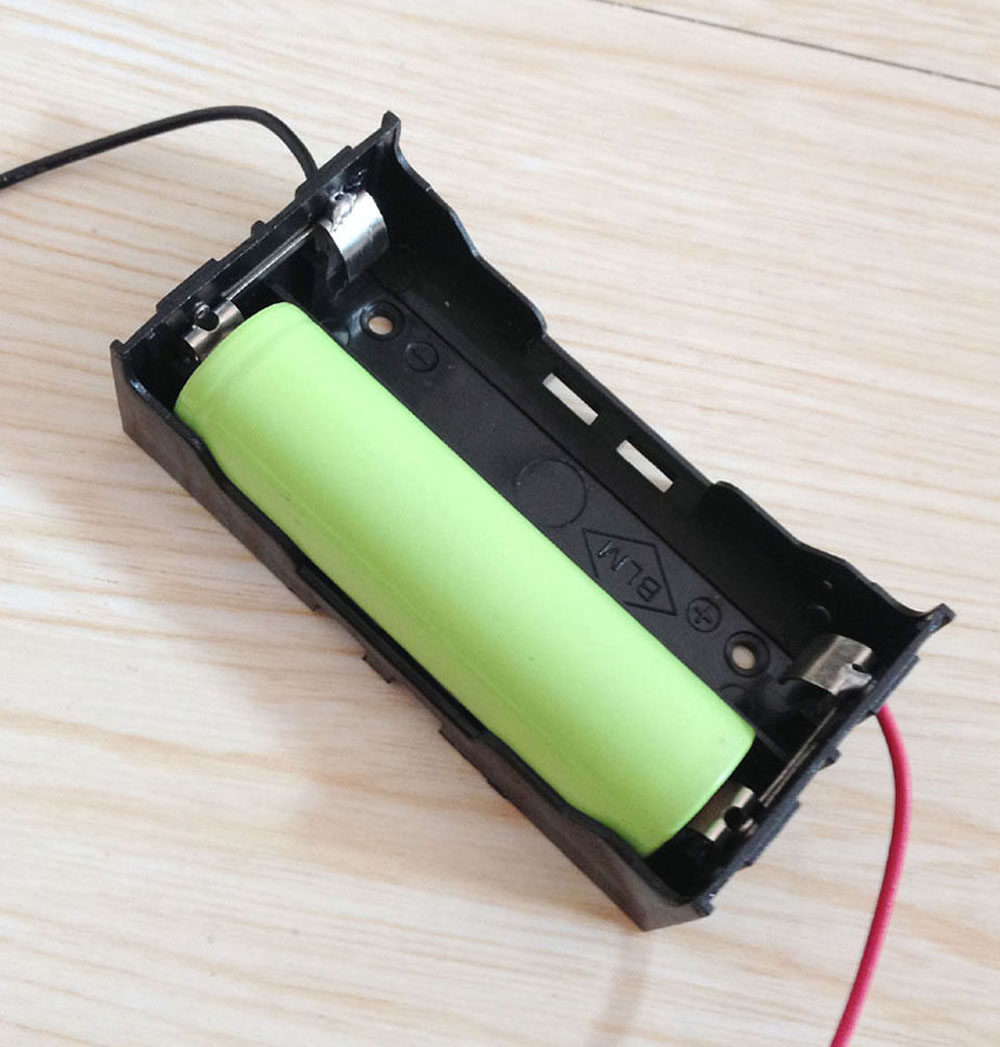 18650 double-section battery box battery clip without cover high temperature resistant high-quality parallel battery clip with line