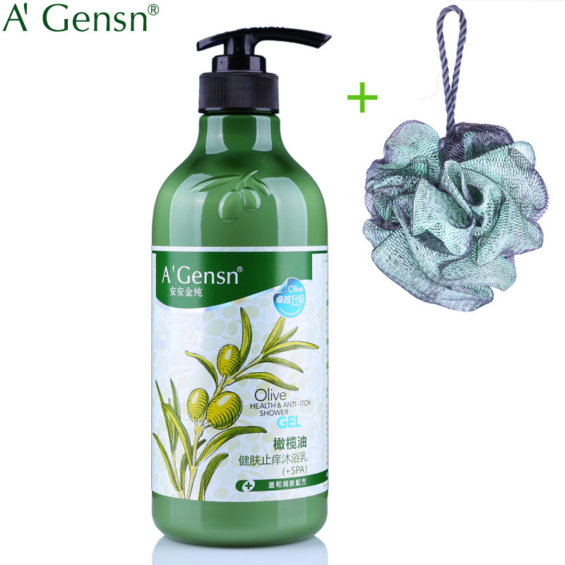 包邮正品安安金纯橄榄油健肤止痒沐浴露750g 沫淋浴乳男女士浴液