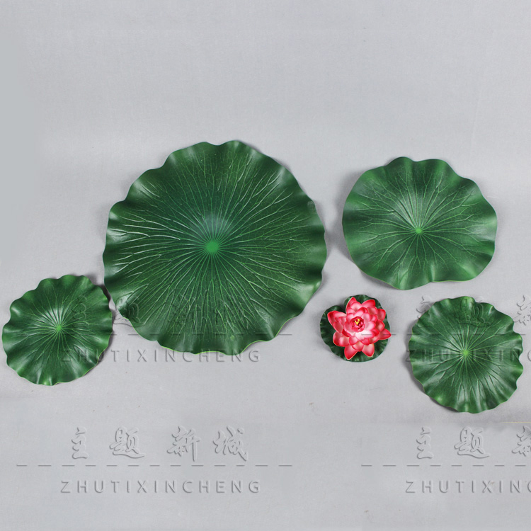 Lotus water lily lotus simulation flower lotus for Buddha Pool fish tank floating lotus lotus leaf decoration simulation lotus