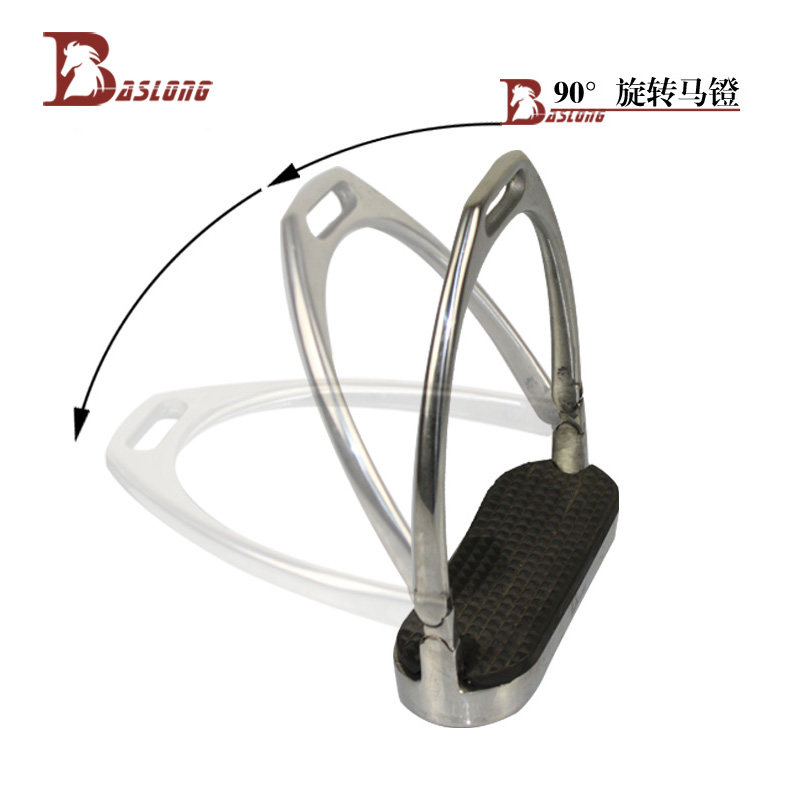 Equestrian Sports Horse Stirrup Stainless Steel Safe 90 degrees Rotation Horse pedaling dragon BCL326301