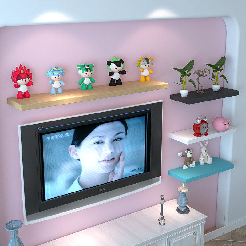 Simple partition wall thickened shelf wall hanging partition wall shelf shelf machine box wall shelf