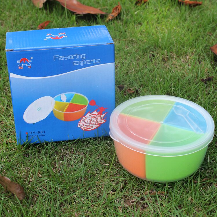 Outdoor Campaign BBQ Configuration Box Set Portable Multi-function Environmental Box Four Concorting Bottle Special Price