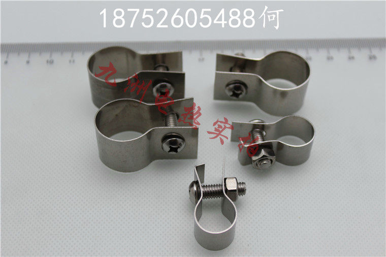 Stainless steel 14 silicon carbon rod screw clip 16 silicon carbon rod clip C type 20 silicon carbon rod G type clip