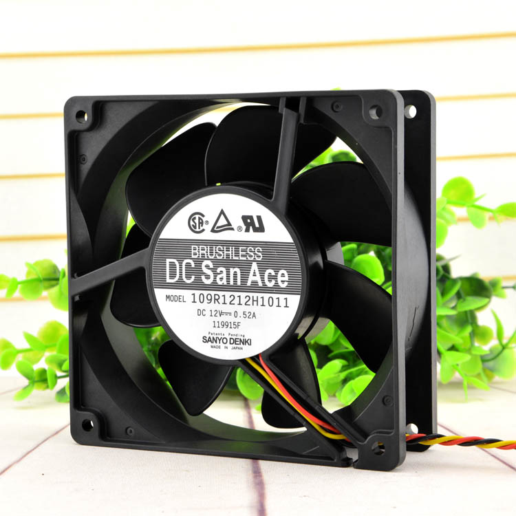 Original clothing Sanyo 12 cm 12038 server host shell fan 12V 0 52A 52A 109R1212H1011