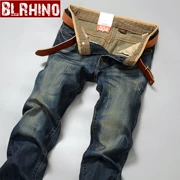 Mùa hè phần mỏng jeans nam thời trang teen casual retro denim nam dài quần mỏng triều thẳng