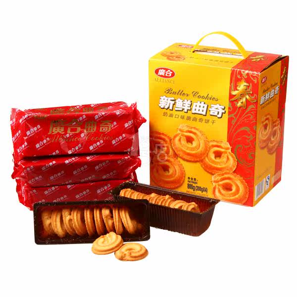 广合 脆曲奇饼干（奶油口味）800g/盒