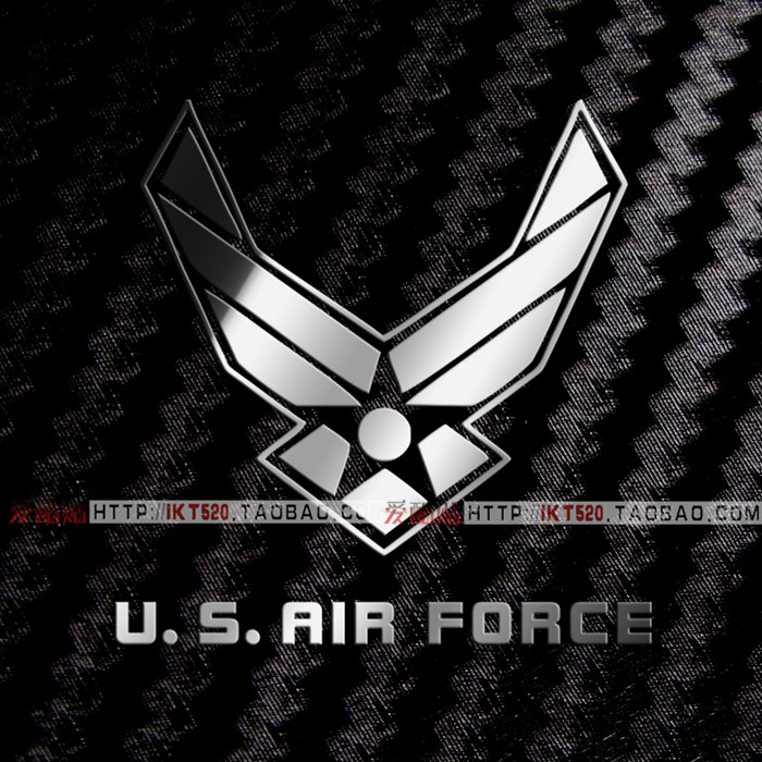 US Air Force LOGO air force logo metal stickers Apple Xiaomi mobile phone radiation protection stickers