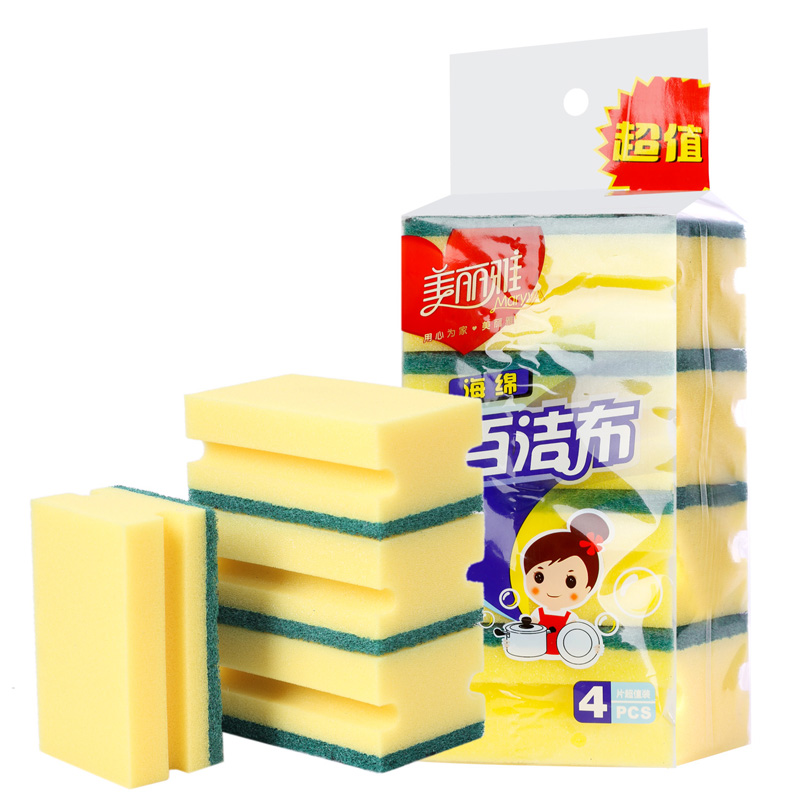 【苏宁易购】美丽雅美丽雅百洁布超值装4片入