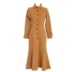Big eees tự chế retro caramel Hepburn phong cách khí chất cao cấp váy maxi váy đuôi cá váy lưới dài Váy dài