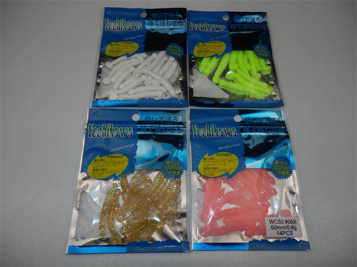 Korea Yoshikawa WC50 50mm 8g 0 14pcs Specialty Luia small root T-tailed fish soft bait soft bait