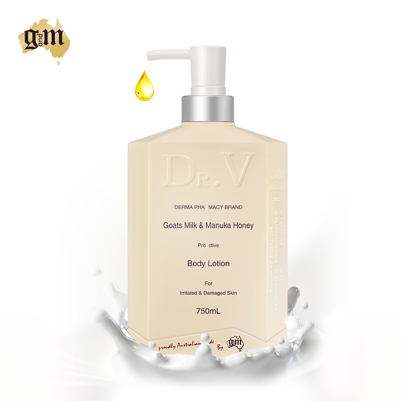 G&M/澳芝曼 Dr.V羊奶蜂蜜身体乳750ml 美白娇嫩美体 身体护理