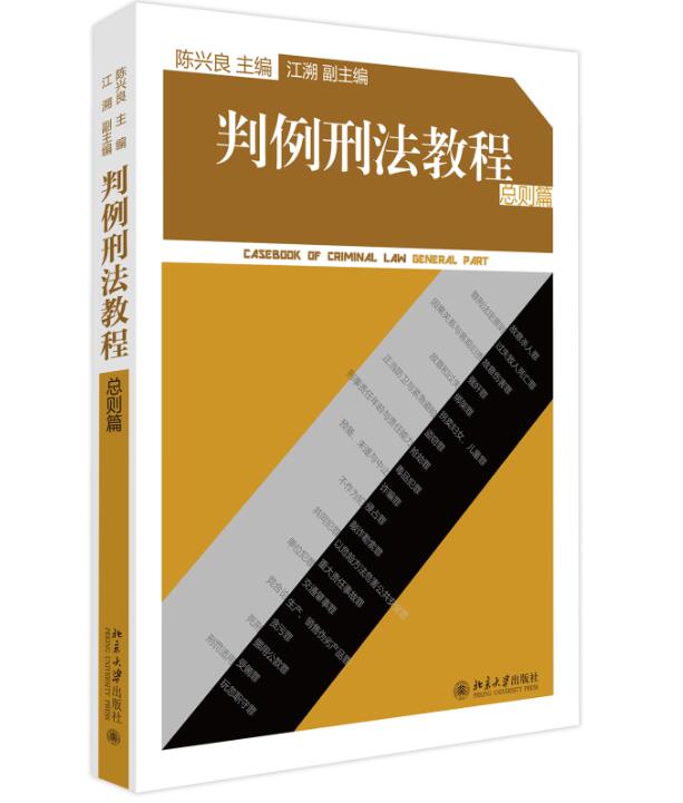 判例刑法教程 总则篇 陈兴良 经典刑法学