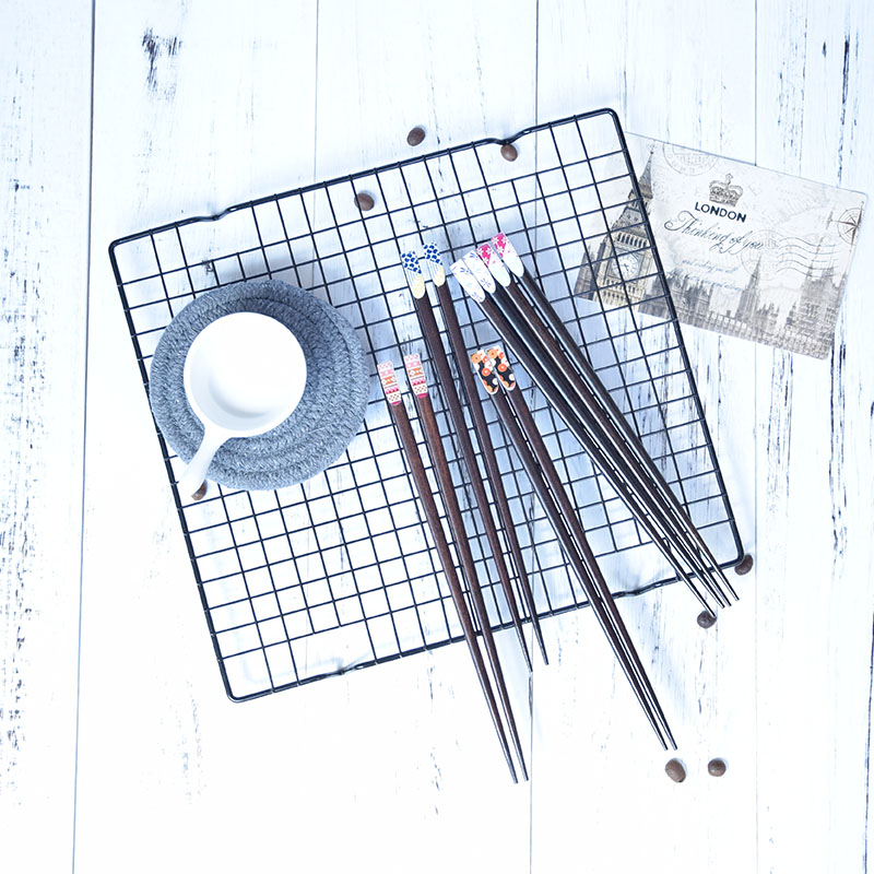 Day style and creative natural solid wood chopsticks iron wood medecor chopsticks sloped head Japanese material chopstick nail chopstick hands for environmental protection chopsticks