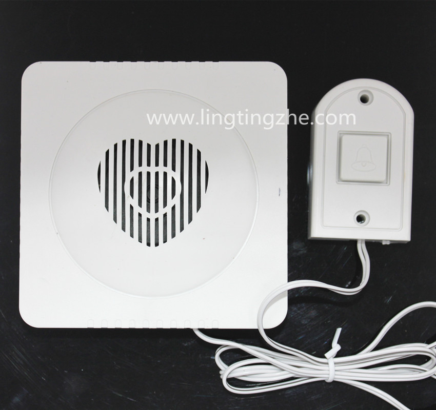 Listener loud wired electronic doorbell DC button Ding-dong doorbell Home door wired music doorbell