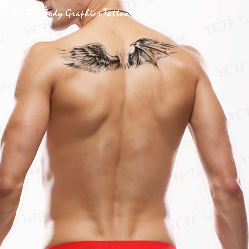 Yi Cai Tengfei Wings Tattoo Sticks Simulation Tattoo Sticks Tattoo Sticks Waterproof Tattoo Sticks Men's Back Tattoo Sticks