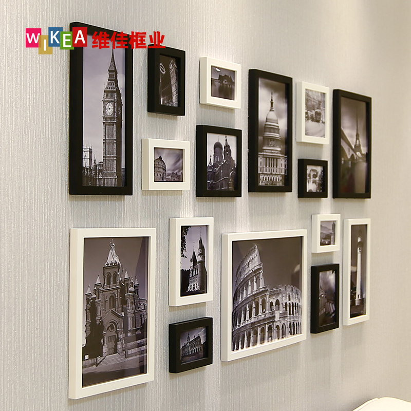 Photo Wall Photo Frame Wall Modern Minimalist Black and White American Retro Living Room Solid Wood Photo Frame Wall Bedroom Wall Hanging Picture Frame Creative Photo Frame Wall Photo Wall Photo Frame Wall Modern Minimalist Black and White American Retro Living Room Solid Wood Photo Frame Wall Bedroom Wall Hanging Picture Frame Creative Photo Frame Wall