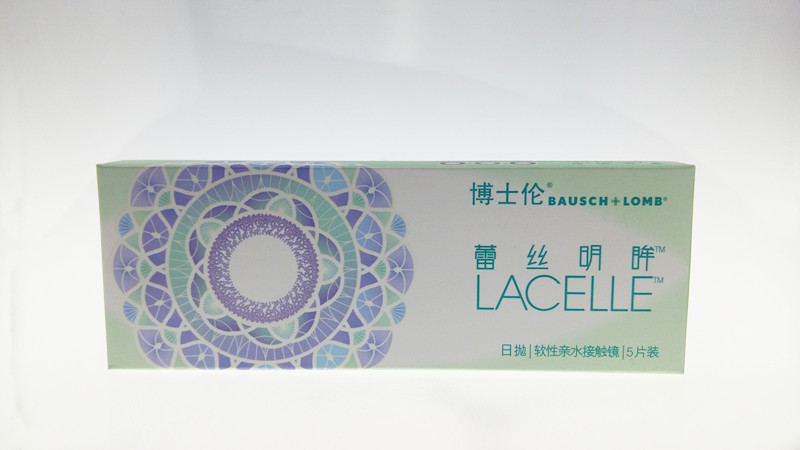 博士伦蕾丝明眸美瞳日抛彩色隐形近视眼镜5片装JP