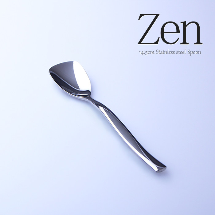 Zen frame brand ice cream spoon Ice cream spoon More fan-shaped spoon flat head spoon shovel head spoon stainless steel foreign trade exported to Germany