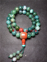 Natural Inner Mongolia Alxa 12mm Gobi aquatic agate 36 pieces hand-held Buddha beads car hanging bracelet