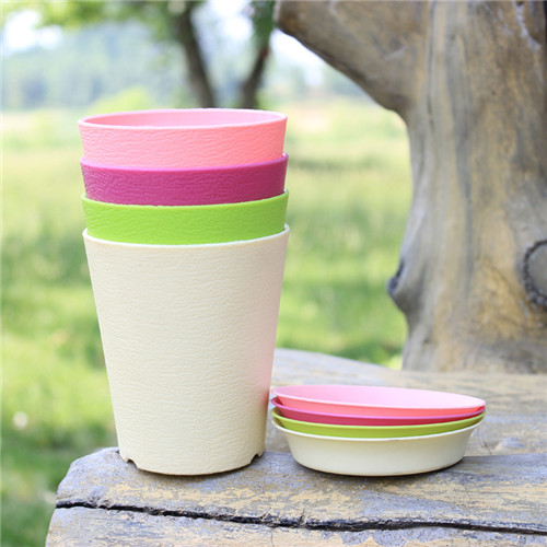 园艺用品 彩色花盆 树脂花盆 桌面盆栽适合 多色可选（磨砂-高）