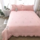 Hàn Quốc nhỏ thêu quilting mùa hè đa chức năng bao gồm chăn gối mềm mại và thoáng khí chăn ga gối ba mảnh mùa hè Trải giường