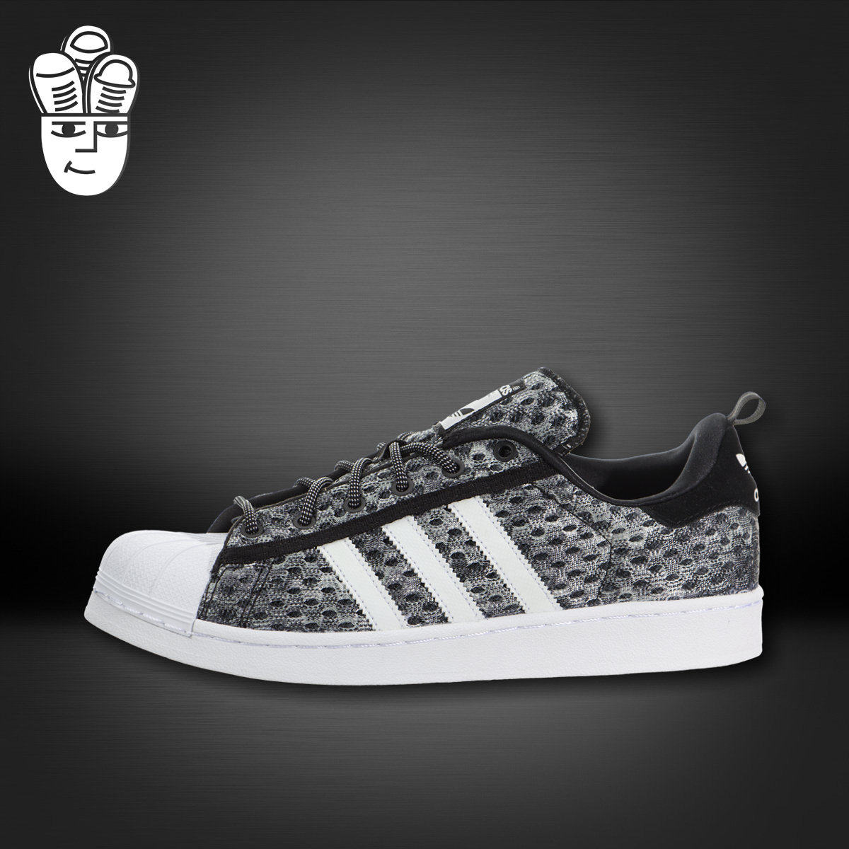 Adidas Superstar Glow In The Dark三叶草男子贝壳头板鞋 夜光版