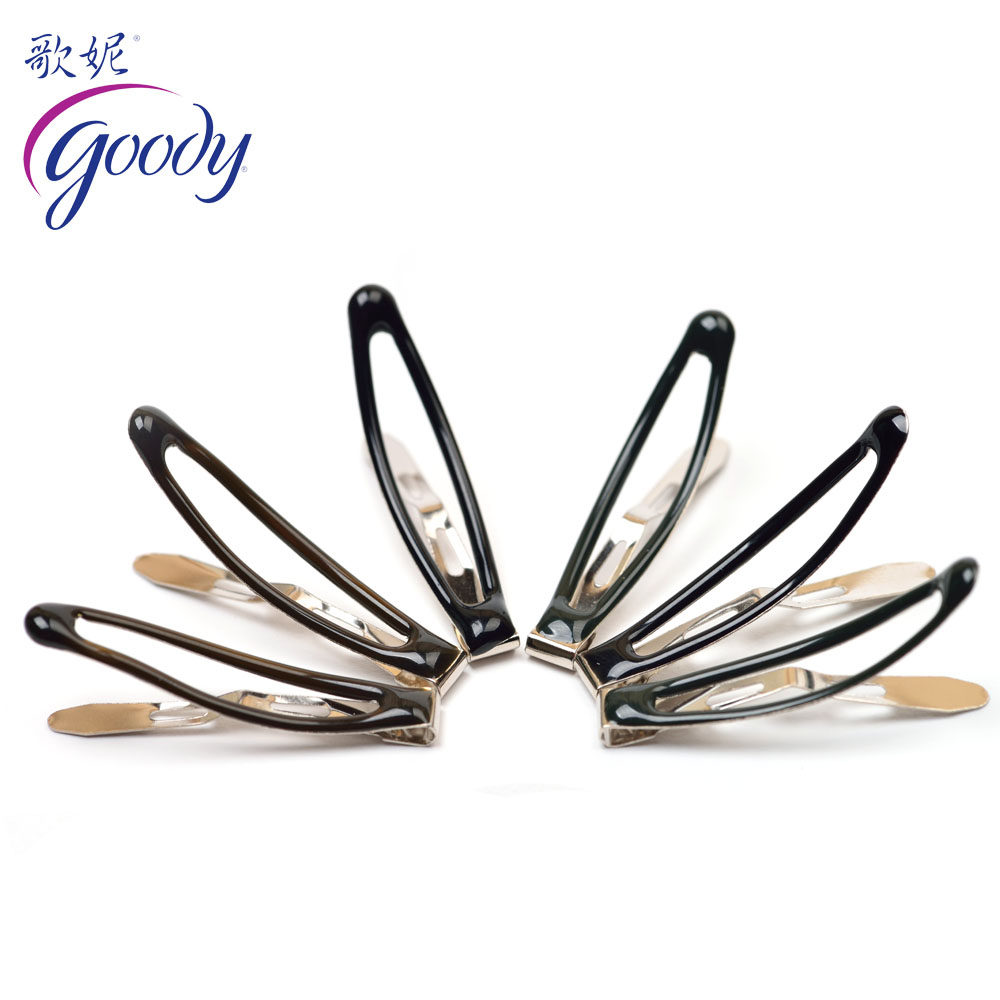 Goody/歌妮美国品牌 发饰 发夹 滴胶水滴夹 边夹 流海夹 小号 6个