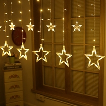 led star lights flashing lights string lights gypsophila five-pointed star lights room bedroom lights wedding spring festival lights decoration