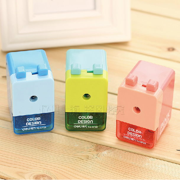 Able 0739 Pencil Sharpeners Student Cute Pencil Sharpeners Creative Affordable Colorful Double Button Pen Planing-Taobao