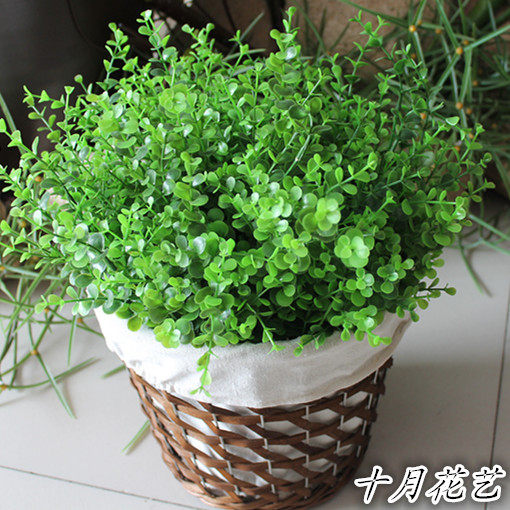 Copper money grass money leaf small yugali silk flower simulation Flower home decoration plastic fake flower