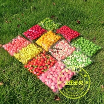 Mini simulation small fruit model carambola Birthday Peach cherries tomato apple banana green pear mushroom props