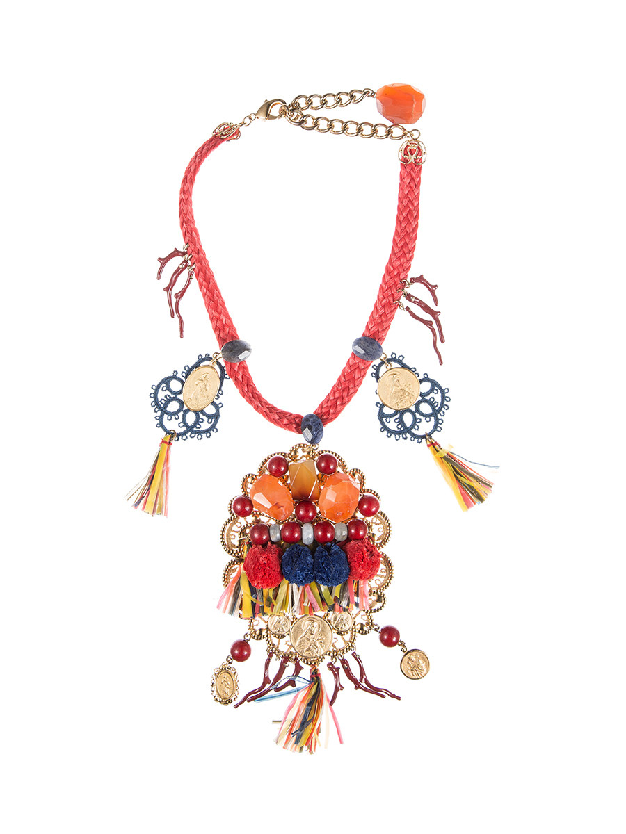 Dolce&Gabbana 彩色吉普赛风设计项链