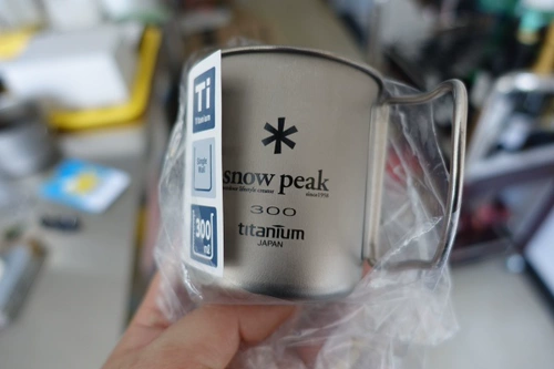 Snow Peak Japan Xuefeng Titanium Single -Layer Water Cup H300 300 мл