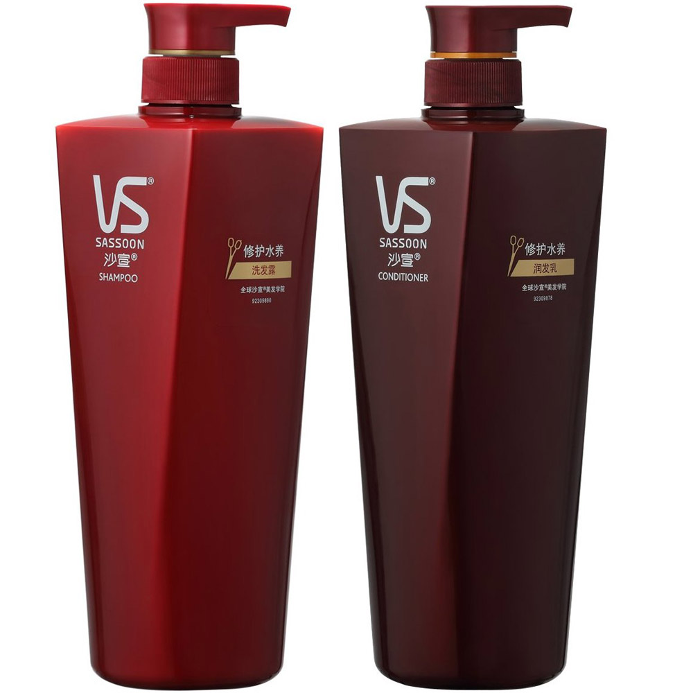 沙宣修护水养洗发水露乳750ml+润护发素乳750ml 优惠套装多省包邮