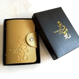 Картхолдер с гравюрой, прямые продажи с завода, делается под заказ, подарок на день рождения, с печатью вашего логотипа, в корейском стиле