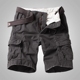 Mùa hè quần short giản dị lỏng ngụy trang quần short nhiều túi năm dụng cụ quần short quần quần kích thước lớn - Quần short quan sot nam Quần short