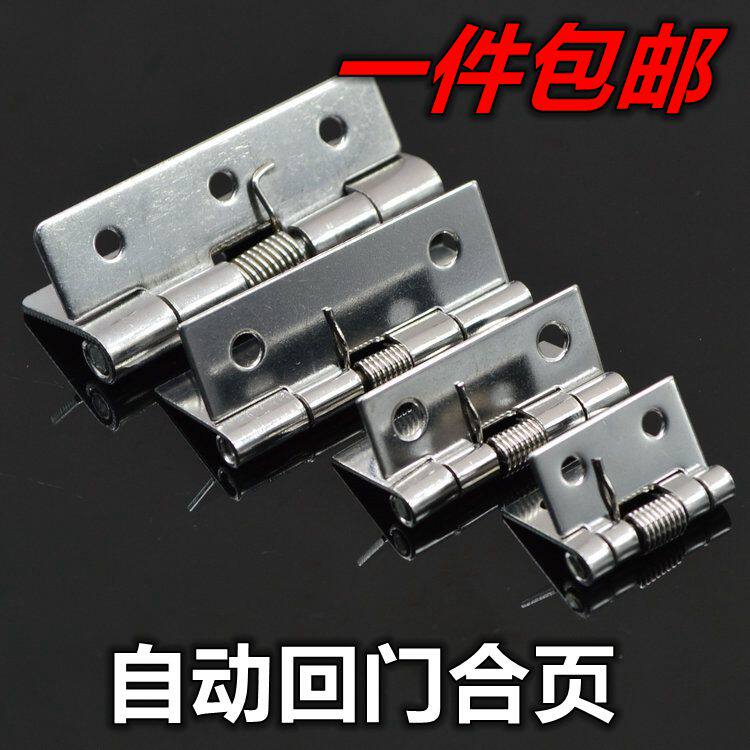 304 stainless steel spring hinges Automatic cabinet cabinet door wardrobe Mini miniature hinges 1 inch 5 1 inch 2 inch return