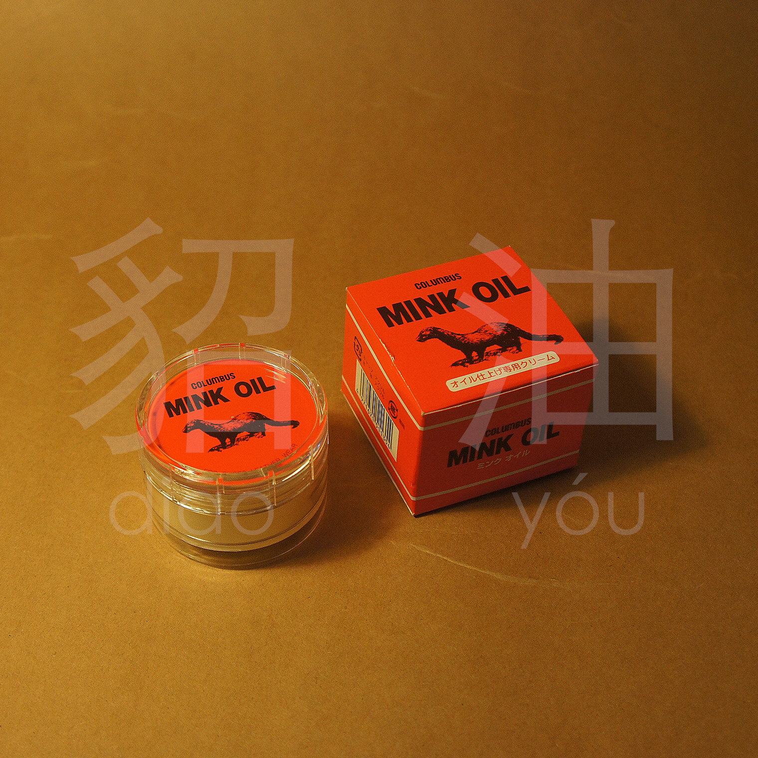 Naughty Japan COLUMBUS Columbus Mink Oil MINK OIL Yellow Wolf Grease Leather Maintenance Oil Cattle