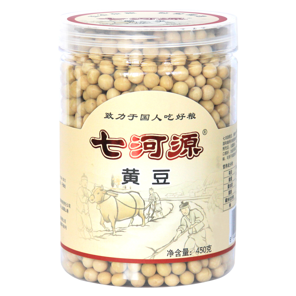 【天猫超市】七河源黄豆450g/罐 五谷杂粮 色泽淡黄 颗粒饱满