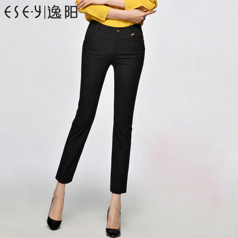 Yiyang Women's Pants Broken Size Clearance Summer Thin Casual Pants Women's Ninth Pants Large Size Slim Fit Trousers Elastic Small Straight Pants
