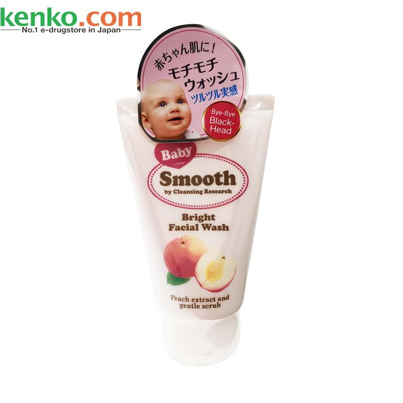 日本直邮Baby Smooth温和去角质磨砂洗面奶洁面乳120g控油去黑头