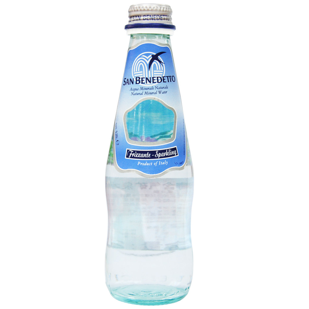【天猫超市】意大利进口圣碧涛含汽矿泉水（玻璃瓶）250ML/瓶